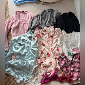 Women's Intimates & Sleepwear Set - Pink, Blue, White